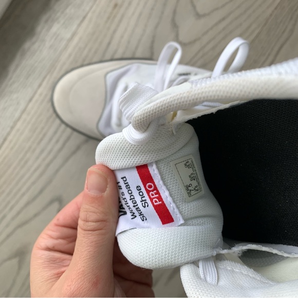 VANS OFF WALL Ave Pro Sneaker White/Smoke Skater Shoes - Picture 6 of 7